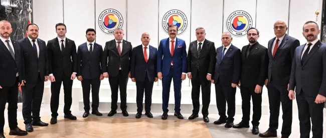 Artvin Ticaret Borsası heyetinden Hisarcıklıoğlu’na ziyaret