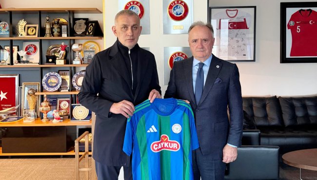BAŞKANI ALİ ZEKİ SARUHAN’DAN TFF BAŞKANI İBRAHİM HACIOSMANOĞLU’NA ZİYARET